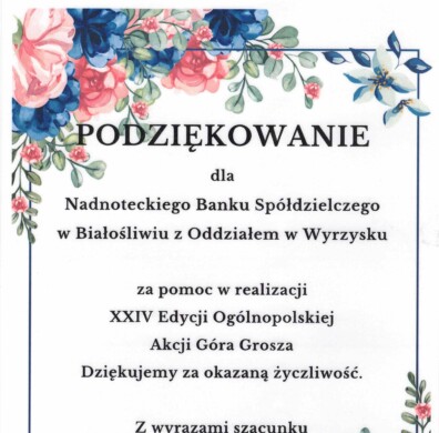 podziekowania